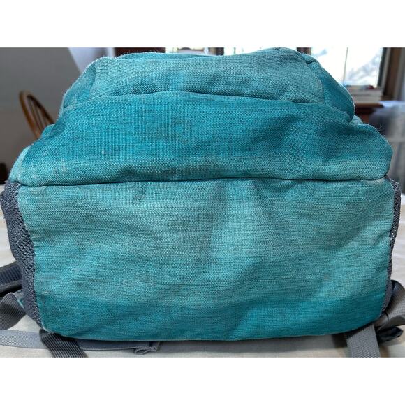 L.L.Bean Comfort Carry Laptop Backpack Green Ombré Stripe 18”x15”x6.5” - Picture 3 of 16